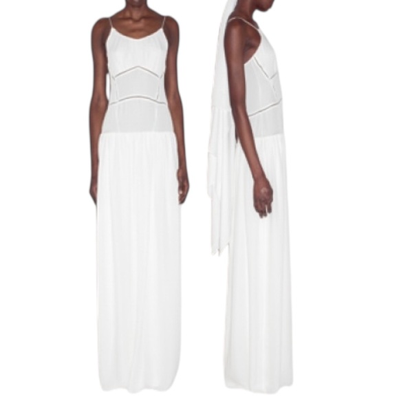 NWT TOME White 100% Silk Sleeveless Maxi Dress Runway Fall Winter 2013 - size 2 - Picture 1 of 16
